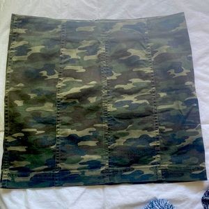 Free People Camouflage mini skirt